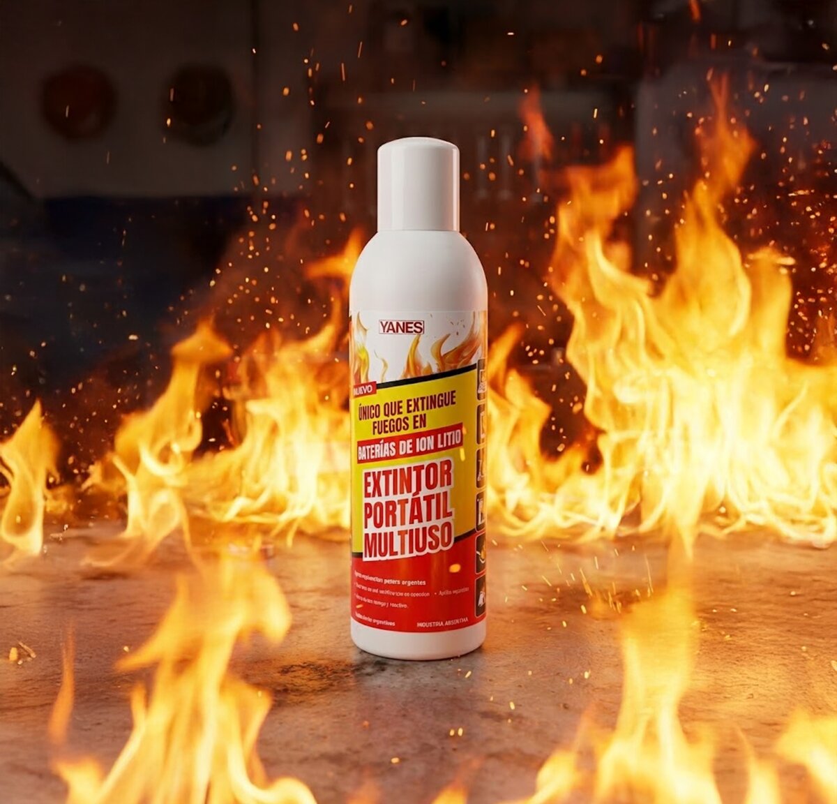 Aerosol Extintor Multiuso Yanes frente al fuego