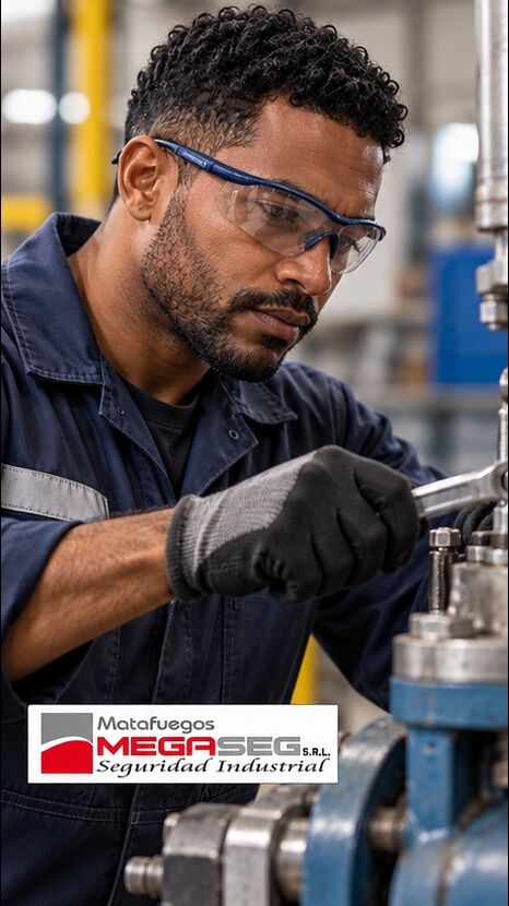 Trabajador usando Anteojos de Seguridad LIBUS Argon Elite en industria