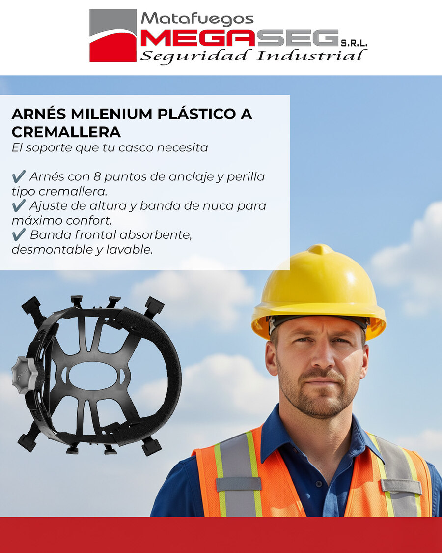 Características del Arnés Interior Milenium Plástico a Cremallera