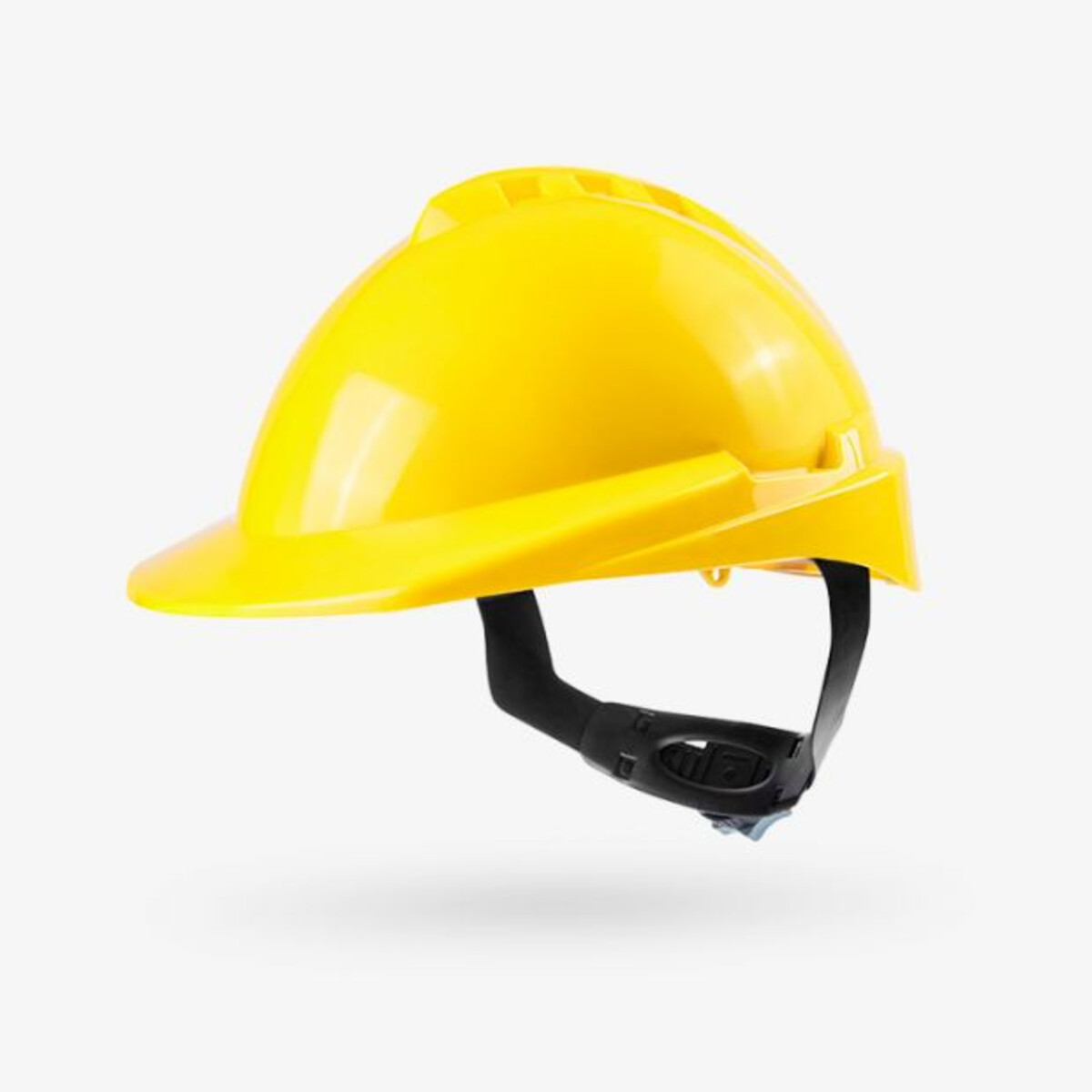 Casco Milenium amarillo con arnés interior plástico a cremallera