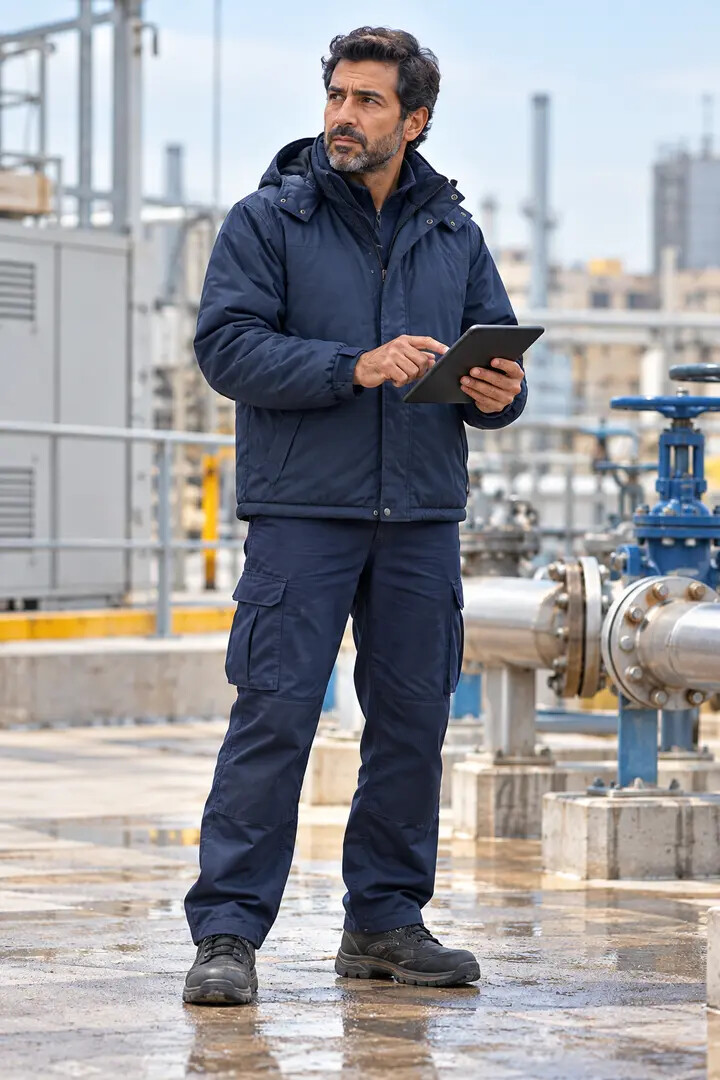 Campera de trabajo en servicios técnicos