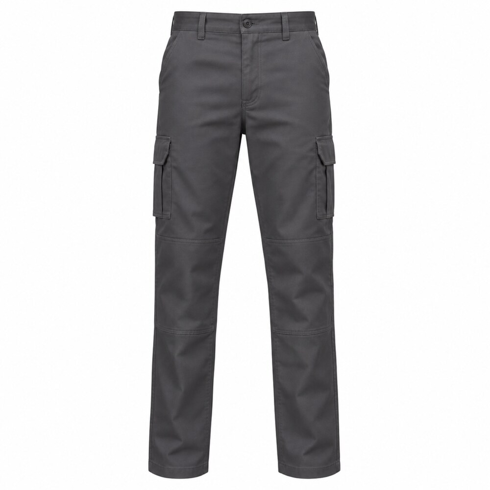 Pantalón OMBU Cargo gris con bolsillos laterales