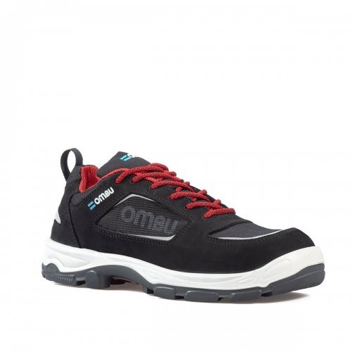 Vista frontal de la zapatilla OMBU Krypton Reflex con etiqueta OMBU
