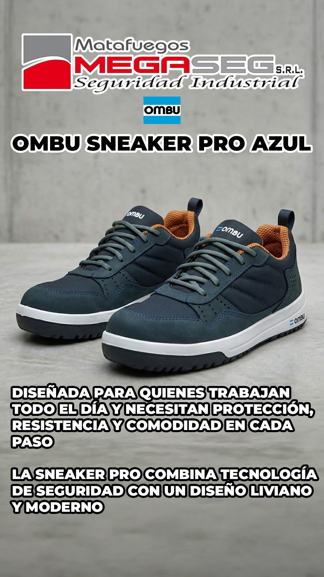 Par de zapatillas OMBU Sneaker Pro color petróleo